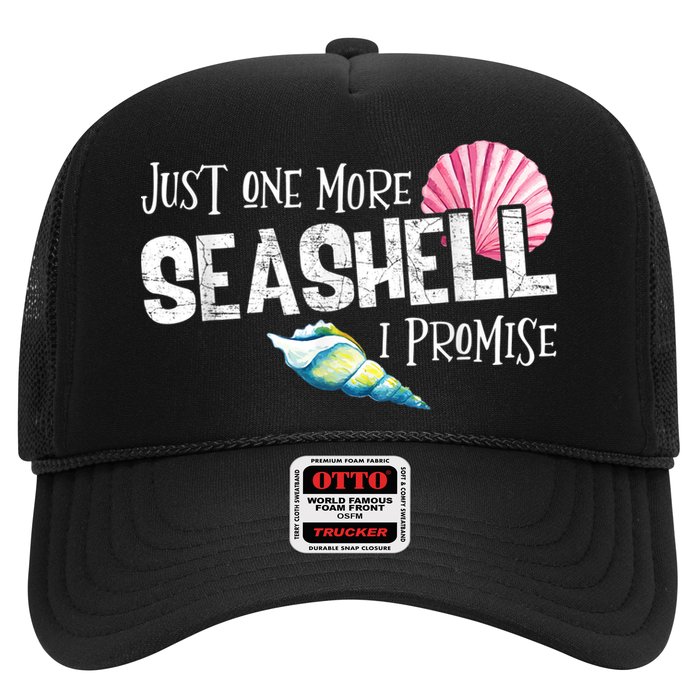Just One More Seashell I Promise Beach Conch Collector Trucker Hat
