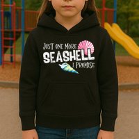 Just One More Seashell I Promise Beach Conch Collector Kids Hoodie