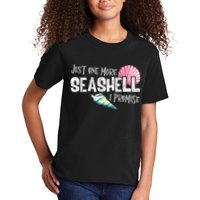 Just One More Seashell I Promise Beach Conch Collector Kids T-Shirt