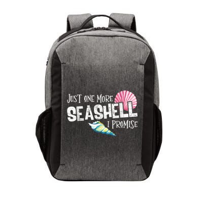 Just One More Seashell I Promise Beach Conch Collector Vector Backpack