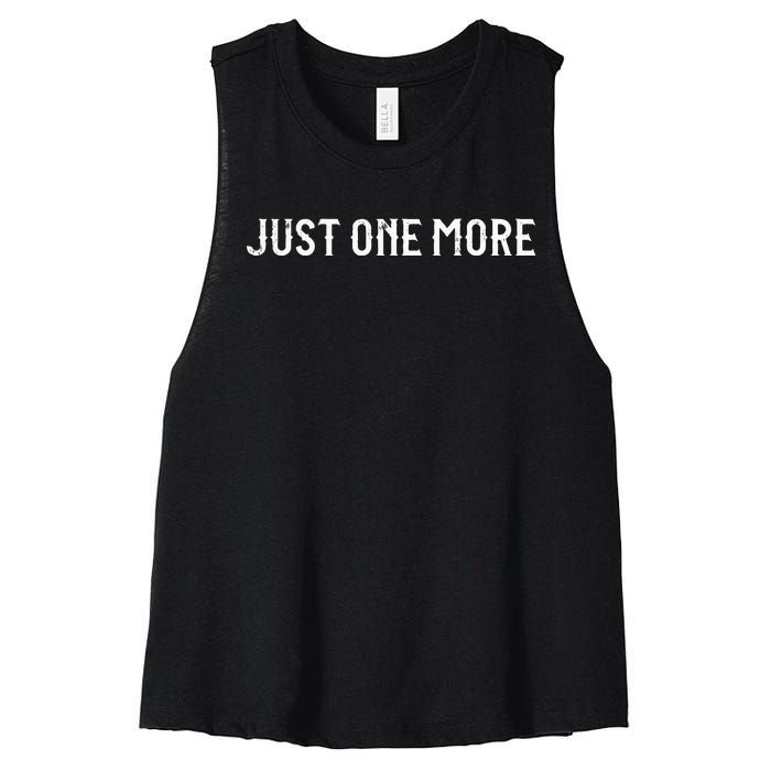 Just One More Drink Beer Drinkers Bourbon Whiskey Funny Women's Racerback Cropped Tank