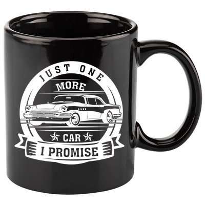 Just One More Car I Promise Vintage Classic Car Gift 11oz C Handle Ceramic Mug