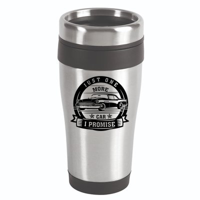 Just One More Car I Promise Vintage Classic Car Gift 16oz Travel Tumbler