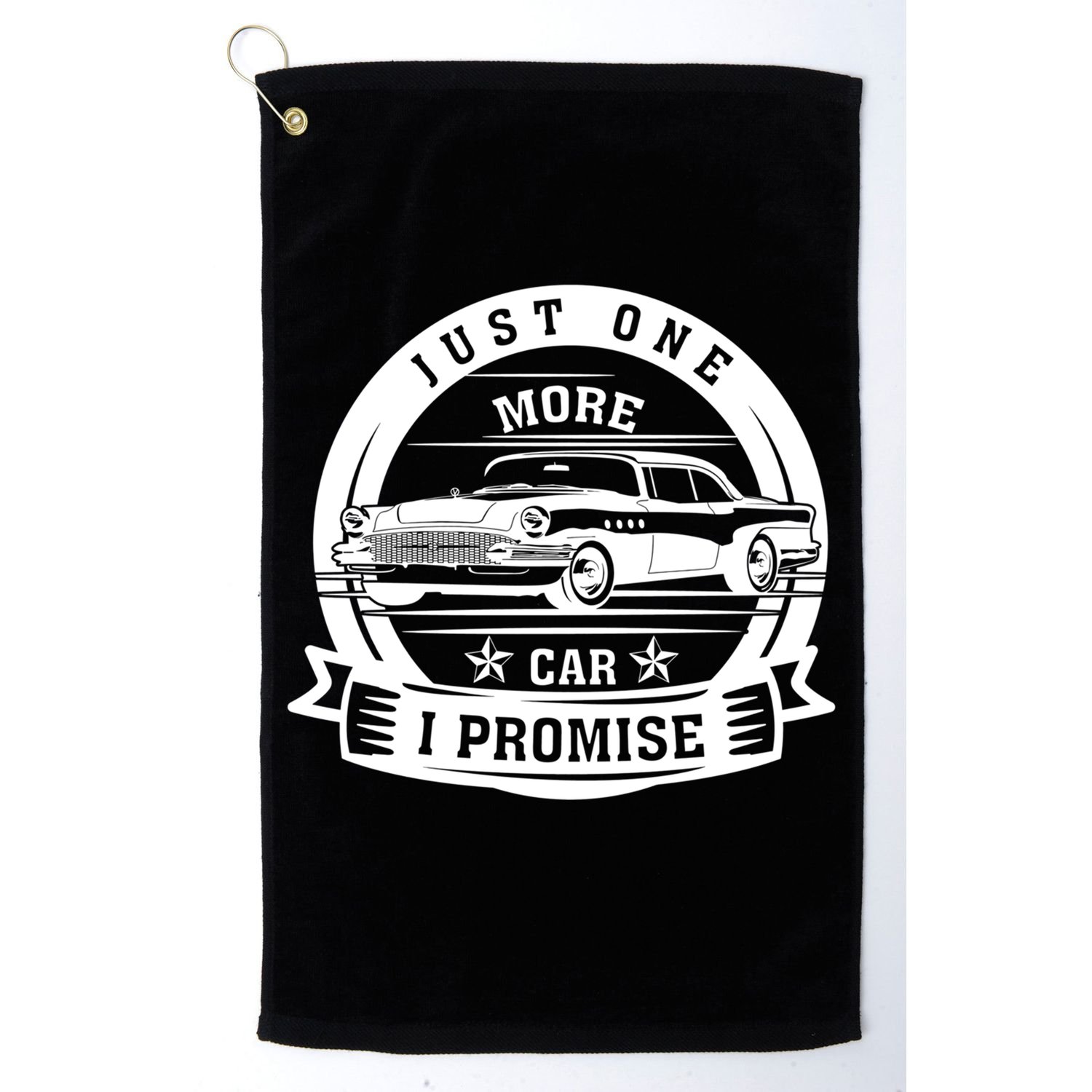 Just One More Car I Promise Vintage Classic Car Gift Golf Towel