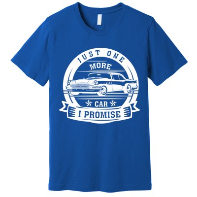Just One More Car I Promise Vintage Classic Car Gift Premium T-Shirt