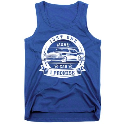 Just One More Car I Promise Vintage Classic Car Gift Tank Top