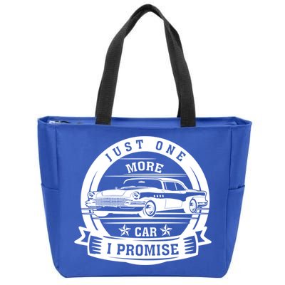Just One More Car I Promise Vintage Classic Car Gift Zip Tote Bag