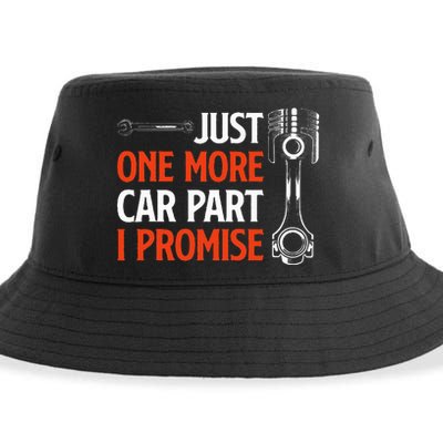 Just One More Car Part I Promise Car Enthusiast Gift Sustainable Bucket Hat