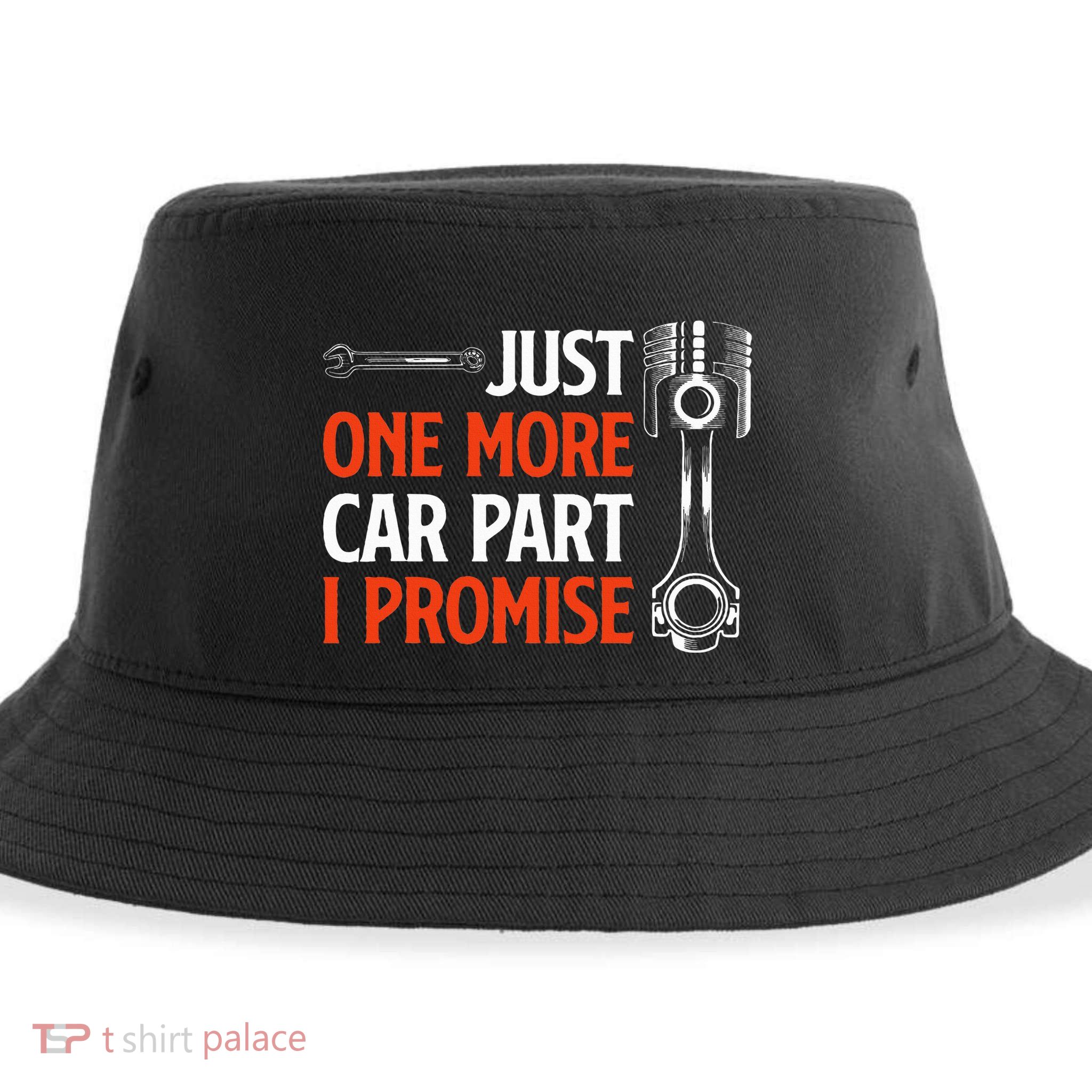 Just One More Car Part I Promise Car Enthusiast Gift Sustainable Bucket Hat