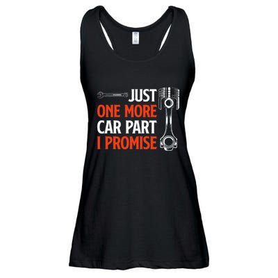 Just One More Car Part I Promise Car Enthusiast Gift Ladies Essential Flowy Tank