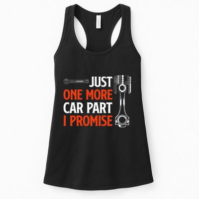Just One More Car Part I Promise Car Enthusiast Gift Womens Tank Top
