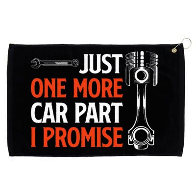 Just One More Car Part I Promise Car Enthusiast Gift Grommeted Golf Towel