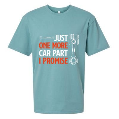 Just One More Car Part I Promise Car Enthusiast Gift Sueded Cloud Jersey T-Shirt