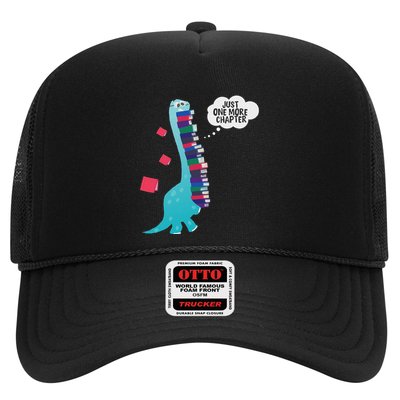 Just One More Chapter Cute Dinosaur Book Reading Trucker Hat