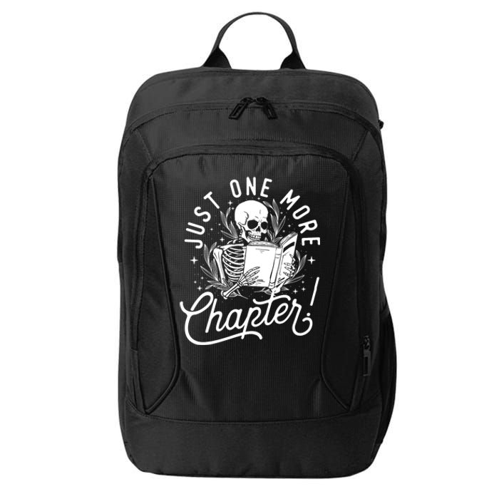 Just One More Chapter Skeleton Reader Reading Book Lover City Backpack