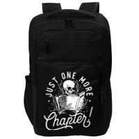 Just One More Chapter Skeleton Reader Reading Book Lover Impact Tech Backpack