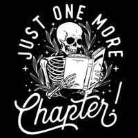 Just One More Chapter Skeleton Reader Reading Book Lover Mousepad