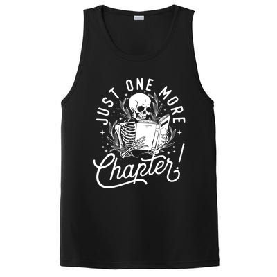 Just One More Chapter Skeleton Reader Reading Book Lover PosiCharge Competitor Tank