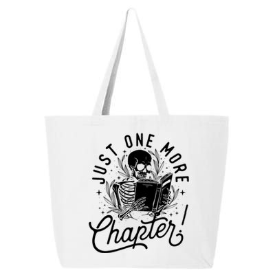 Just One More Chapter Skeleton Reader Reading Book Lover 25L Jumbo Tote