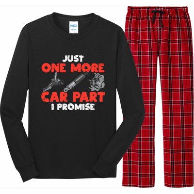 Just One More Car Part Promise Funny Auto Mechanic Long Sleeve Pajama Set