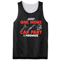 Just One More Car Part Promise Funny Auto Mechanic Mesh Reversible Basketball Jersey Tank