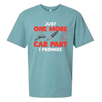 Just One More Car Part Promise Funny Auto Mechanic Sueded Cloud Jersey T-Shirt