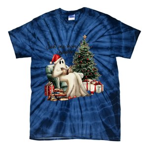 Just One More Chapter Reading Ghost Merry Christmas Tie-Dye T-Shirt