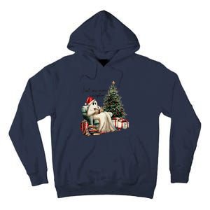 Just One More Chapter Reading Ghost Merry Christmas Tall Hoodie