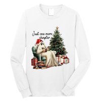 Just One More Chapter Reading Ghost Merry Christmas Long Sleeve Shirt