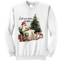 Just One More Chapter Reading Ghost Merry Christmas Sweatshirt