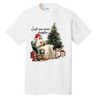 Just One More Chapter Reading Ghost Merry Christmas Tall T-Shirt