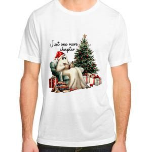 Just One More Chapter Reading Ghost Merry Christmas Adult ChromaSoft Performance T-Shirt