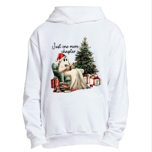 Just One More Chapter Reading Ghost Merry Christmas Urban Pullover Hoodie