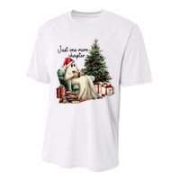 Just One More Chapter Reading Ghost Merry Christmas Performance Sprint T-Shirt