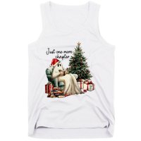 Just One More Chapter Reading Ghost Merry Christmas Tank Top