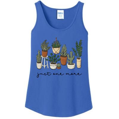 Just One More Plant Botanical Inspirational Cute Wildflower Gift Ladies Essential Tank