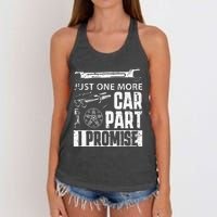 Just one more Car Part I Promise Mechanic Women's Knotted Racerback Tank