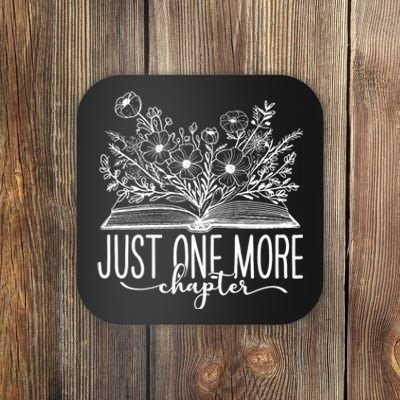 Just One More Chapter Reading Teacher & Book Lover Coaster