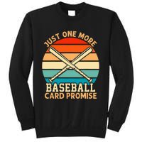 Just One More Baseball Card Promise Sports Trading Cards Sweatshirt