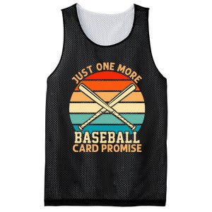 Just One More Baseball Card Promise Sports Trading Cards Mesh Reversible Basketball Jersey Tank