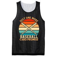 Just One More Baseball Card Promise Sports Trading Cards Mesh Reversible Basketball Jersey Tank