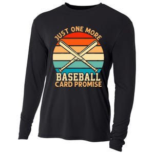 Just One More Baseball Card Promise Sports Trading Cards Cooling Performance Long Sleeve Crew