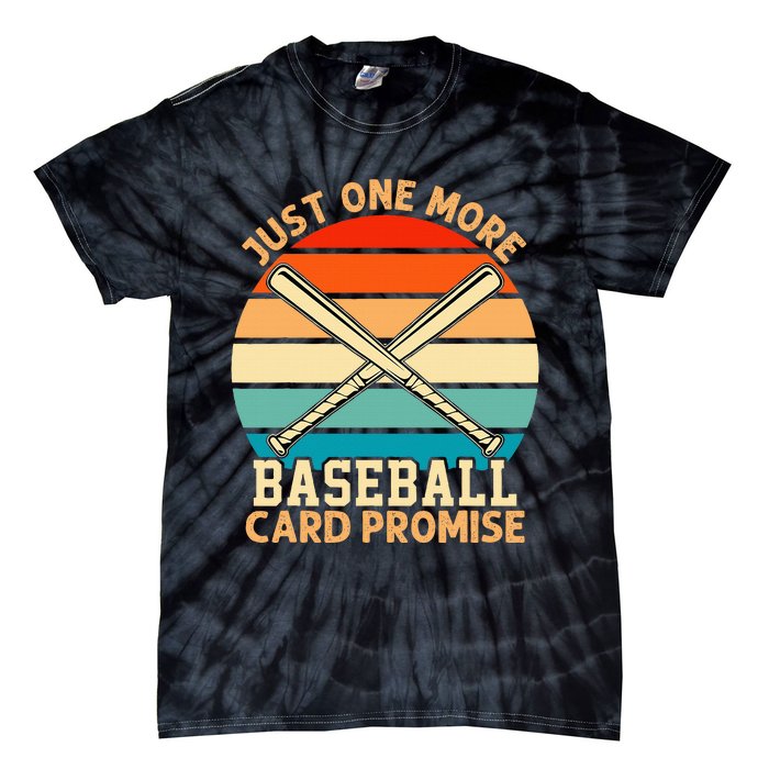 Just One More Baseball Card Promise Sports Trading Cards Tie-Dye T-Shirt