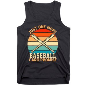 Just One More Baseball Card Promise Sports Trading Cards Tank Top