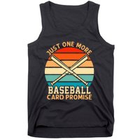 Just One More Baseball Card Promise Sports Trading Cards Tank Top