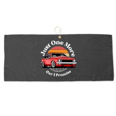 Just One More Car I Promise Large Microfiber Waffle Golf Towel