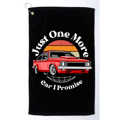 Just One More Car I Promise Platinum Collection Golf Towel