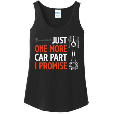 Just One More Car Part I Promise  Car Enthusiast Gift Ladies Essential Tank