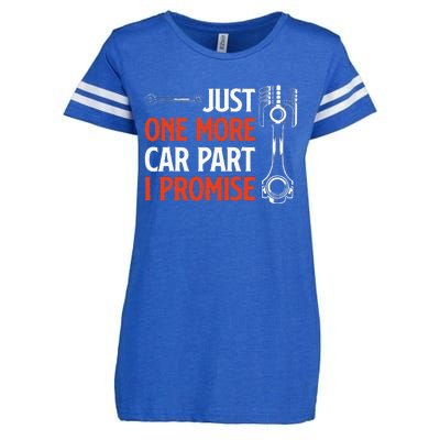 Just One More Car Part I Promise  Car Enthusiast Gift Enza Ladies Jersey Football T-Shirt