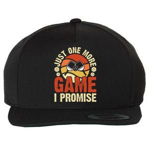 Just One More Game I Promise Pickleball Wool Snapback Cap